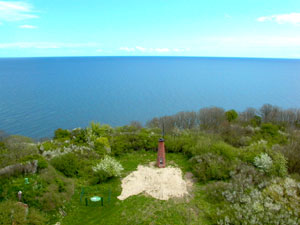 Blick vom Leuchtturm Greifswalder Oie &uuml;ber die Ostsee