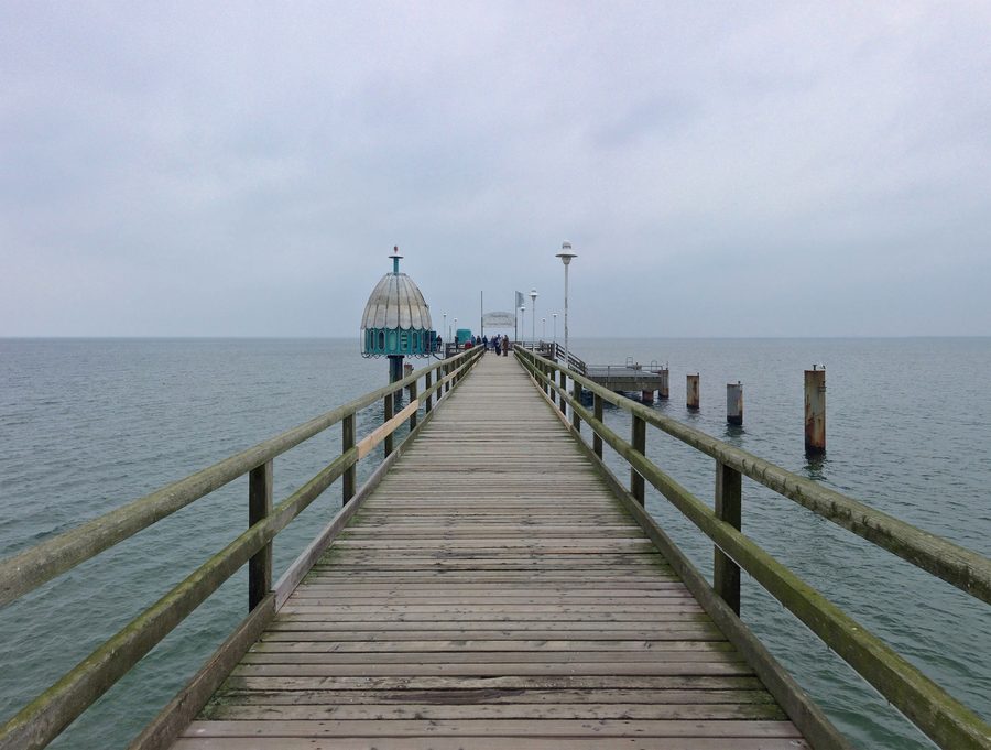 Seebrücke von Zinnowitz an der Ostseeküste