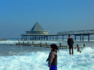 Drei Kaiserbäder Insel Usedom im Winter