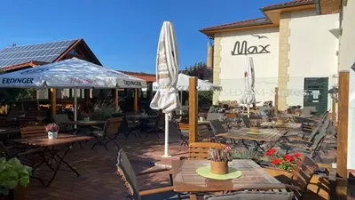 Lauschige Sonnenterrasse Restaurant Max