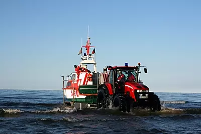 Das Seenotrettungsboot HECHT ist im Ostseebad Zinnowitz stationiert