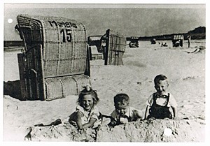 Historische Aufnahme aus dem Ostseebad Trassenheide auf der Insel Usedom