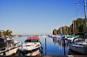 Hafen in Mönkebude am Stettiner Haff