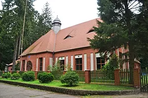 Wasserwerk der Stadt Swinemünde nahe des Wolgastsees, Insel Usedom