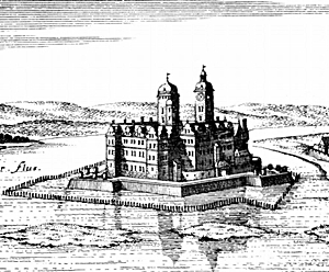 Das Schloss der Herzöge zu Pommern-Wolgast um 1652